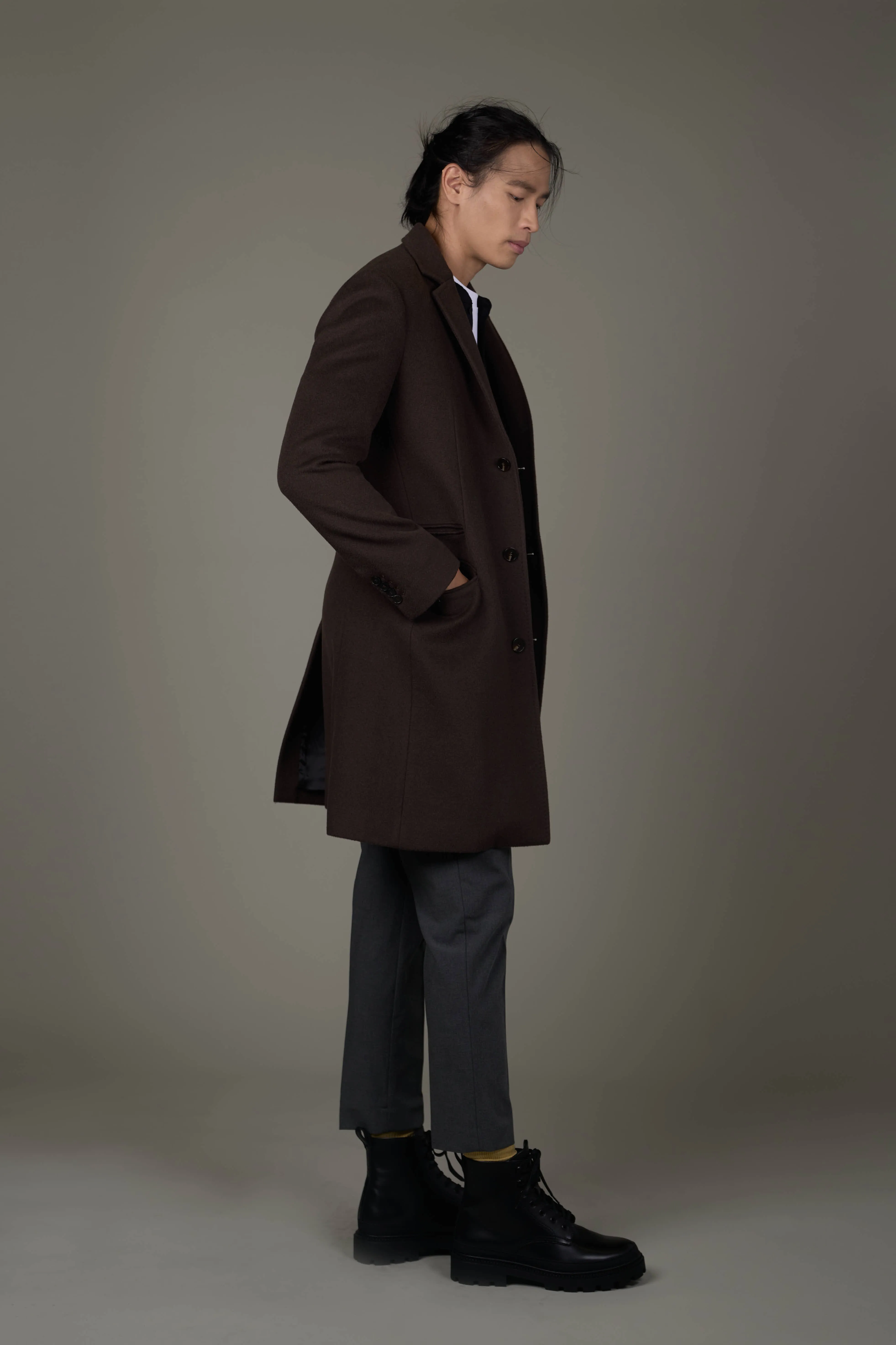 JLM001-Monza Tailored Wool Men's Overcoat