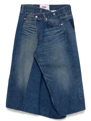 Junya Watanabe denim asymmetrisk kjol