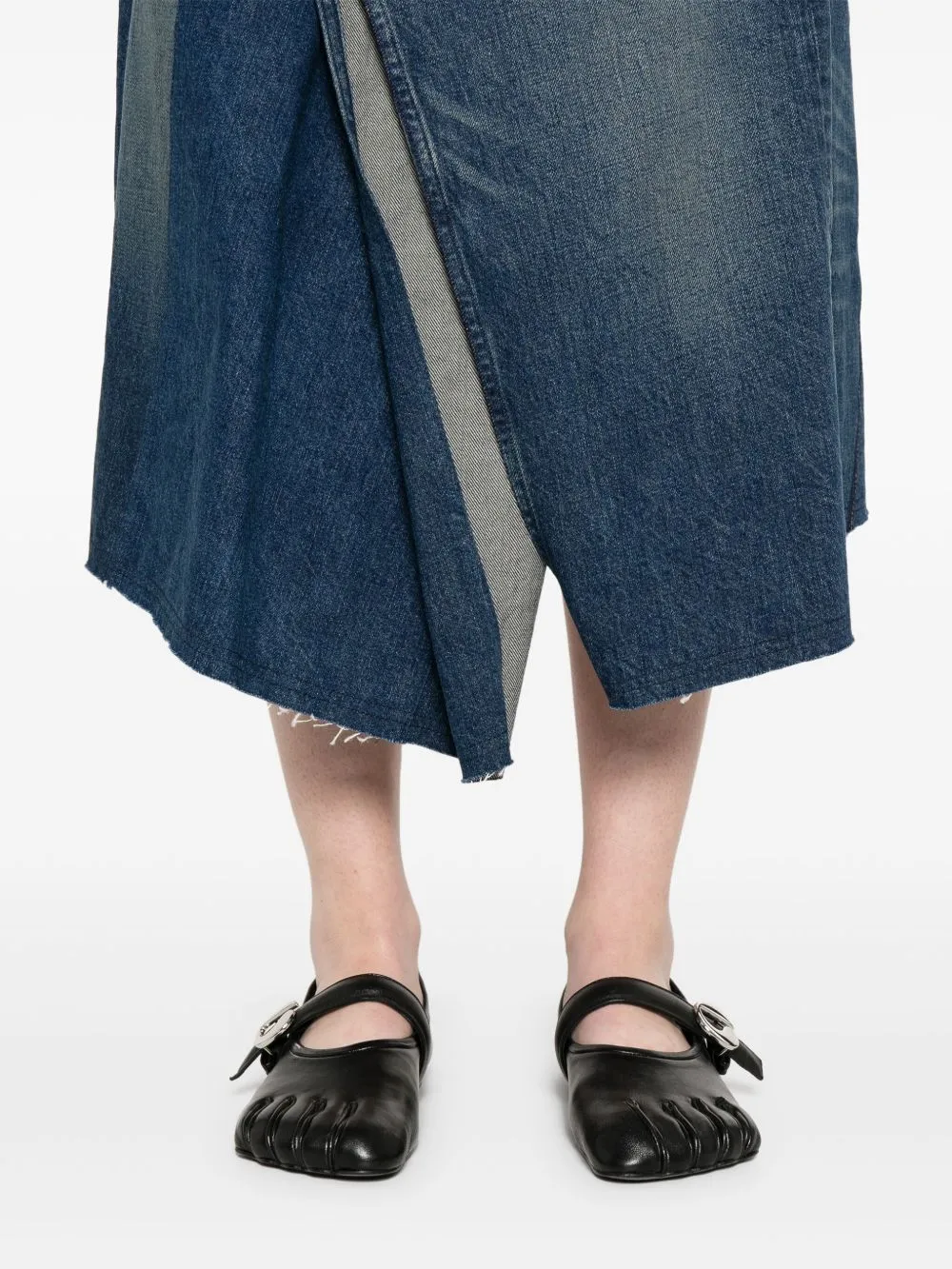 Junya Watanabe denim asymmetrisk kjol