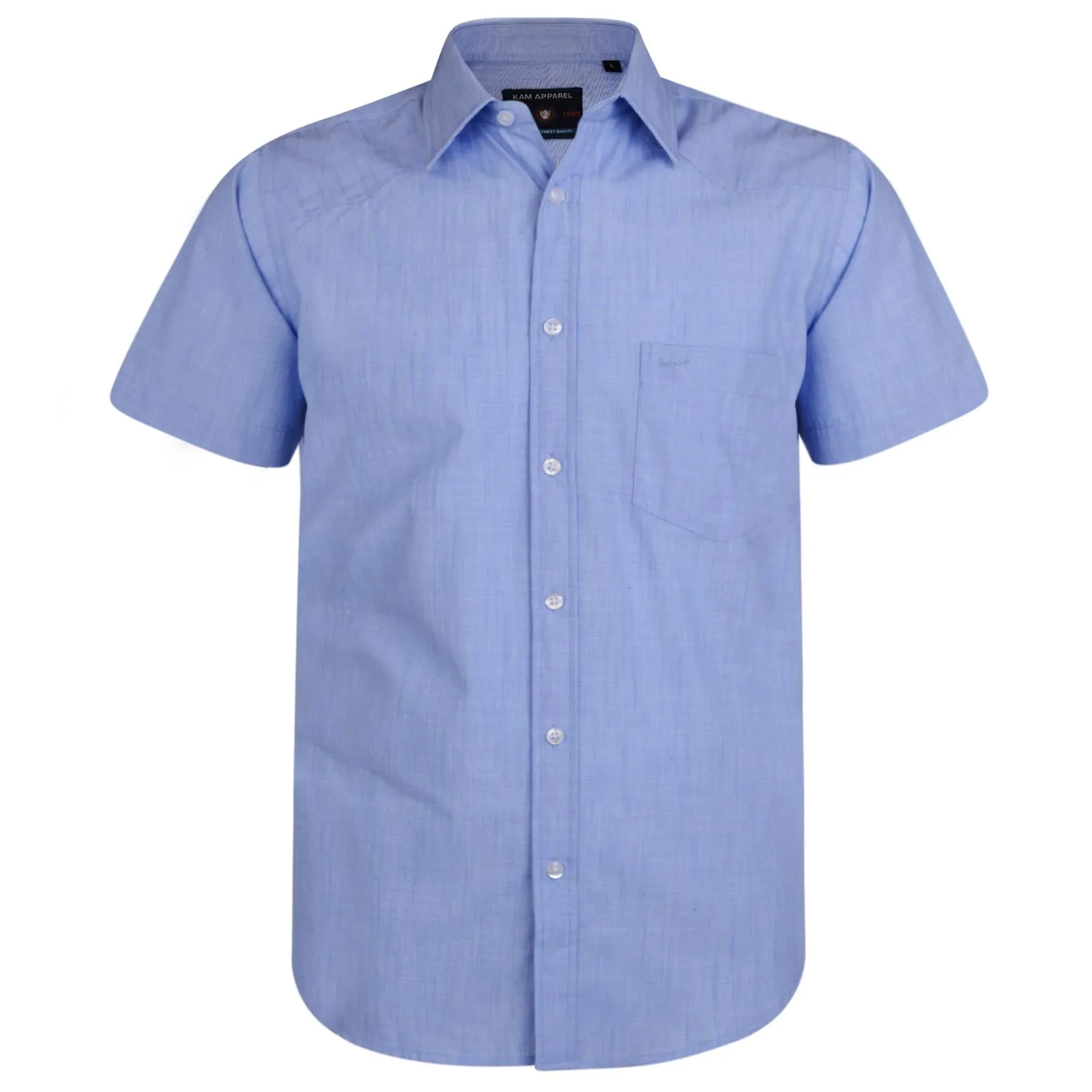 KAM Mens Big Size Smart Casual Semi Plain Shirts (6182), 3 Colour Options