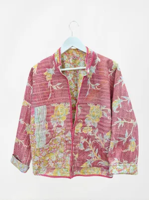 kantha vintage collar jacket kamli (holi)
