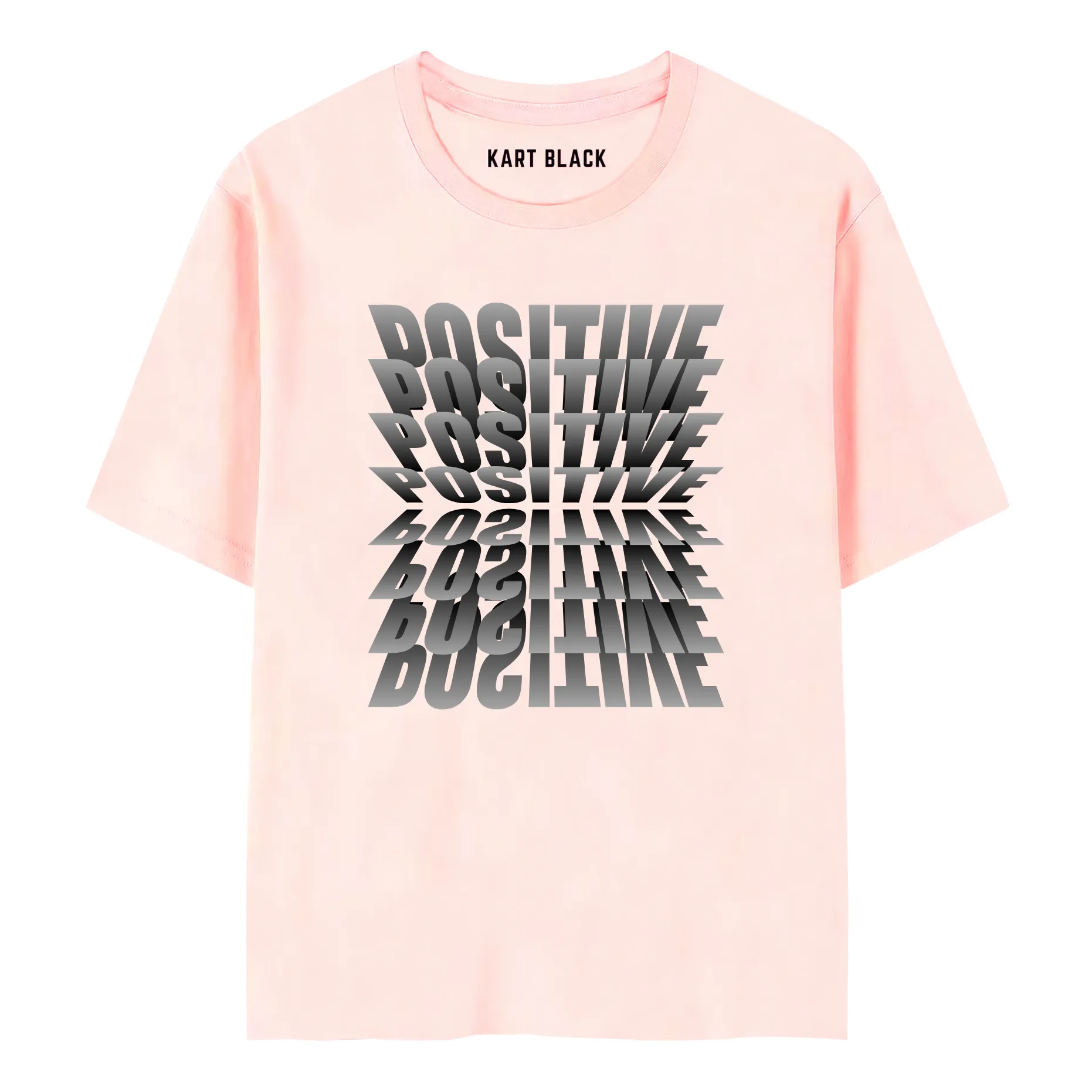 KART BLACK Men's Plus Size Positive Printed T-Shirts