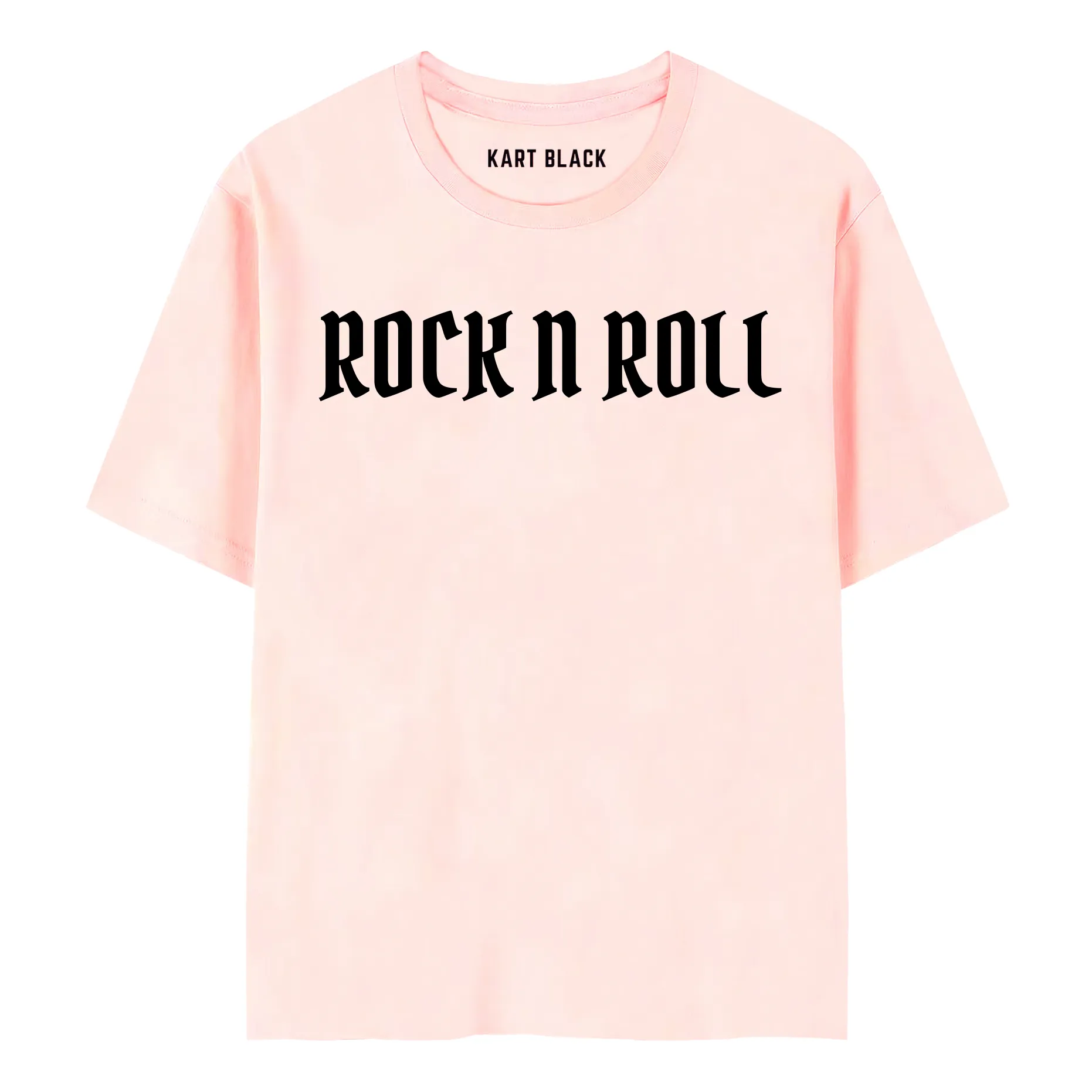 KART BLACK Men's Plus Size Rock And Roll Printed T-Shirts