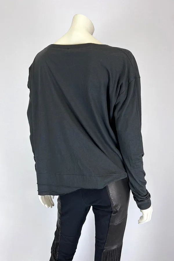 Kate Perry Projects Horse Long Sleeve Layered Top