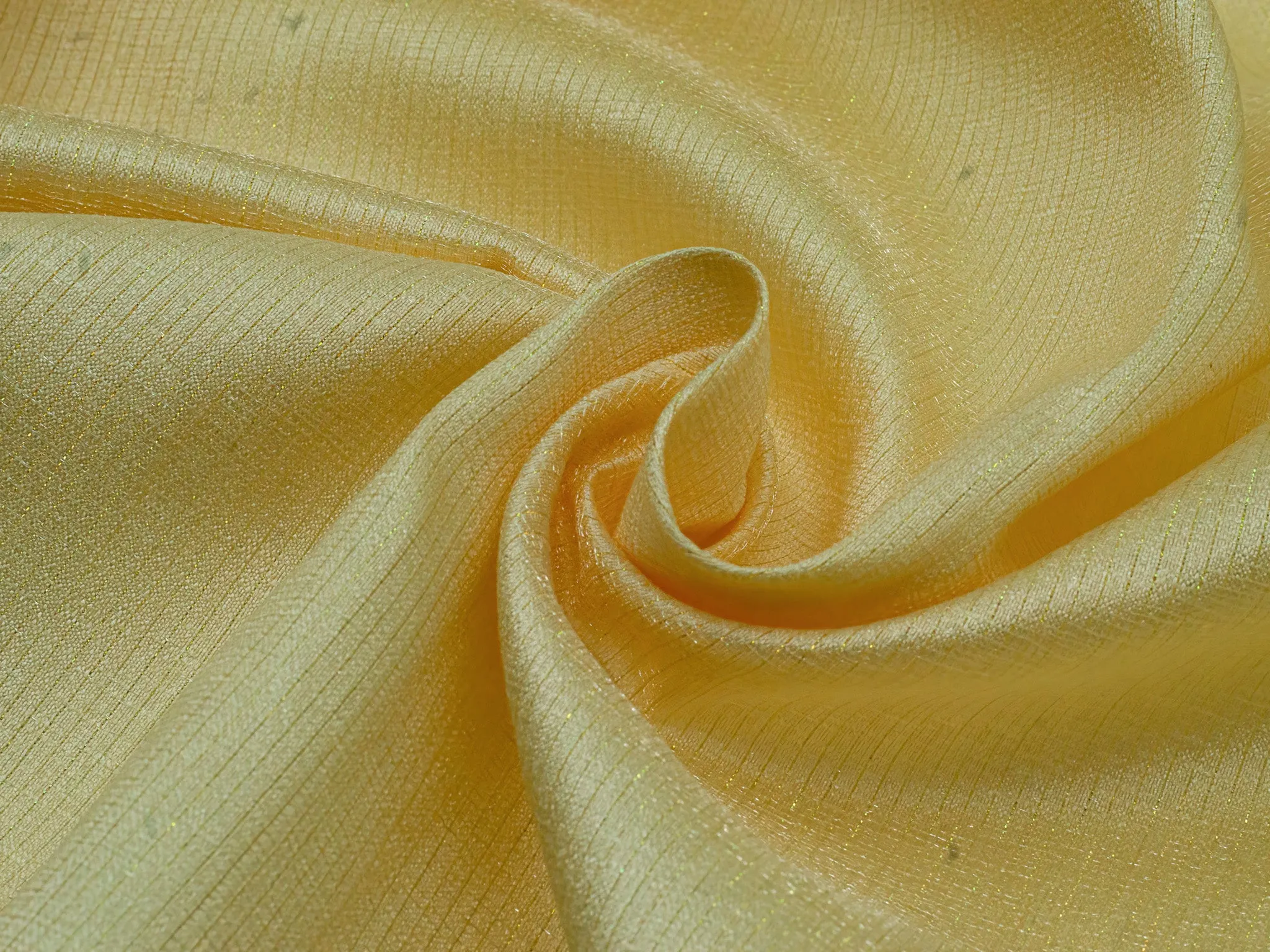 Kavier Metallic Butter Yellow 58" Fabric