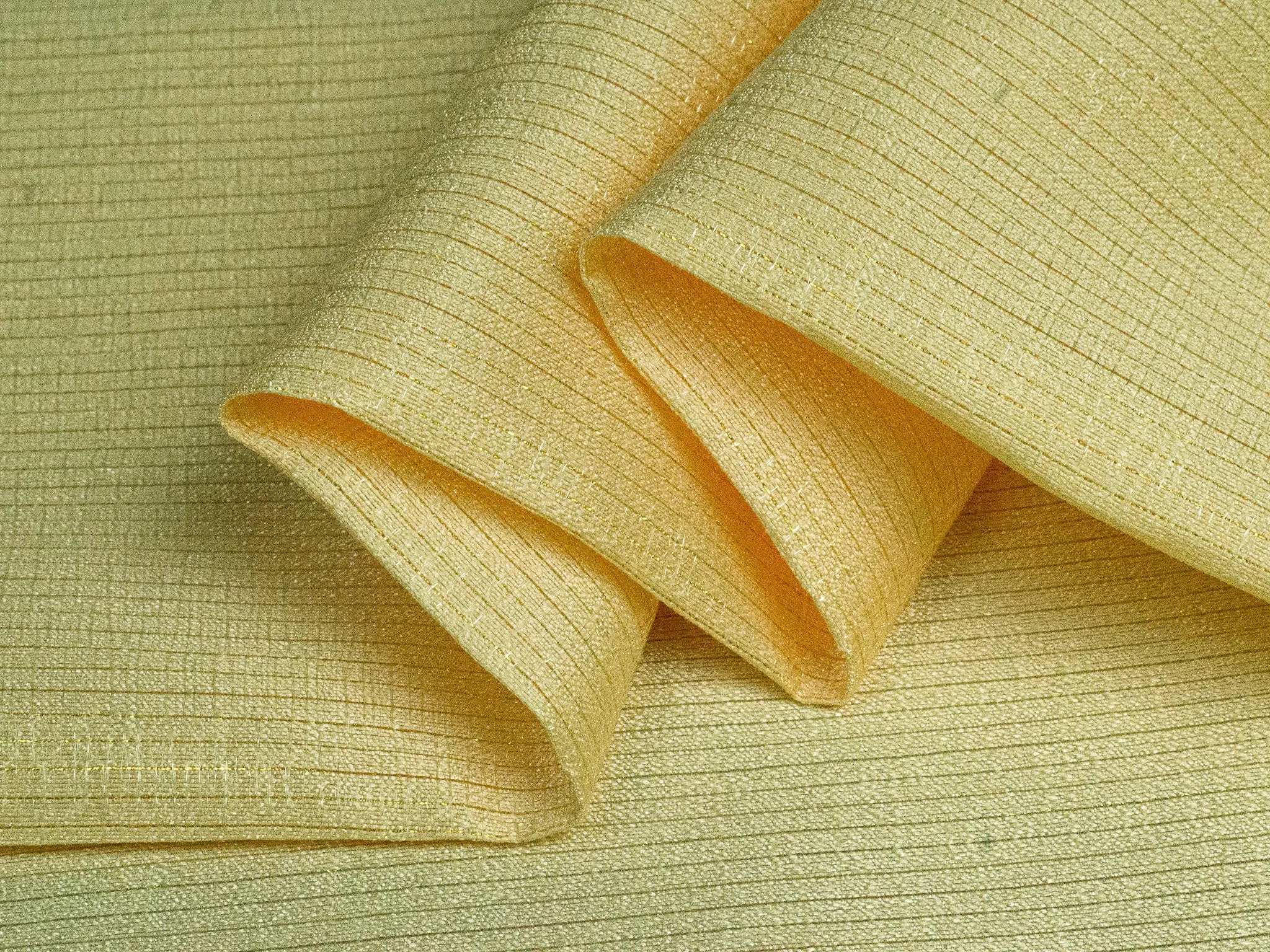 Kavier Metallic Butter Yellow 58" Fabric