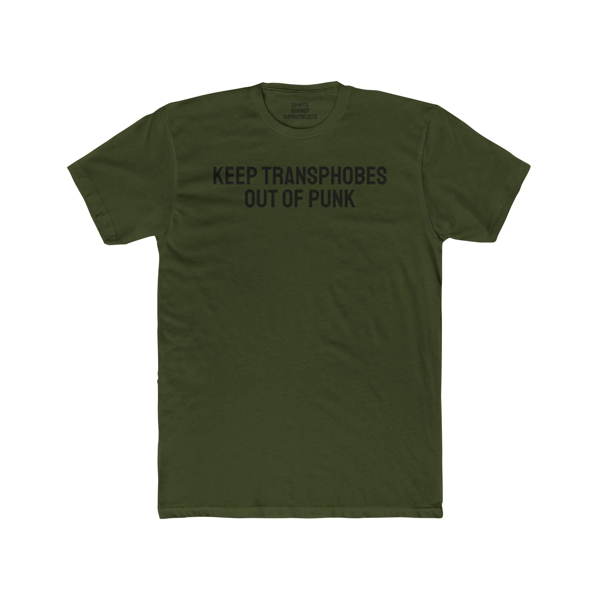 Keep Transphobes Out Of Punk - Unisex Cotton Crew Tee