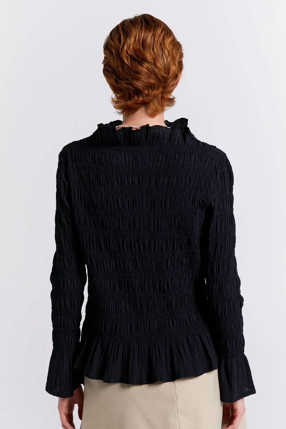Keiko Organic Cotton Top Black