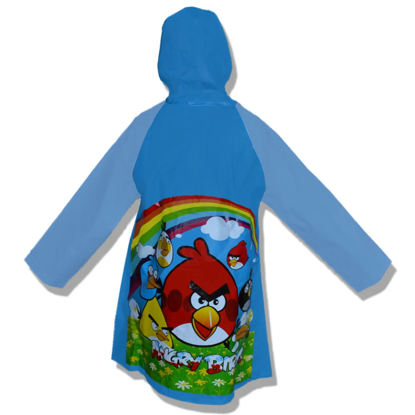 Kids Raincoat with Hood Angry Bird Blue