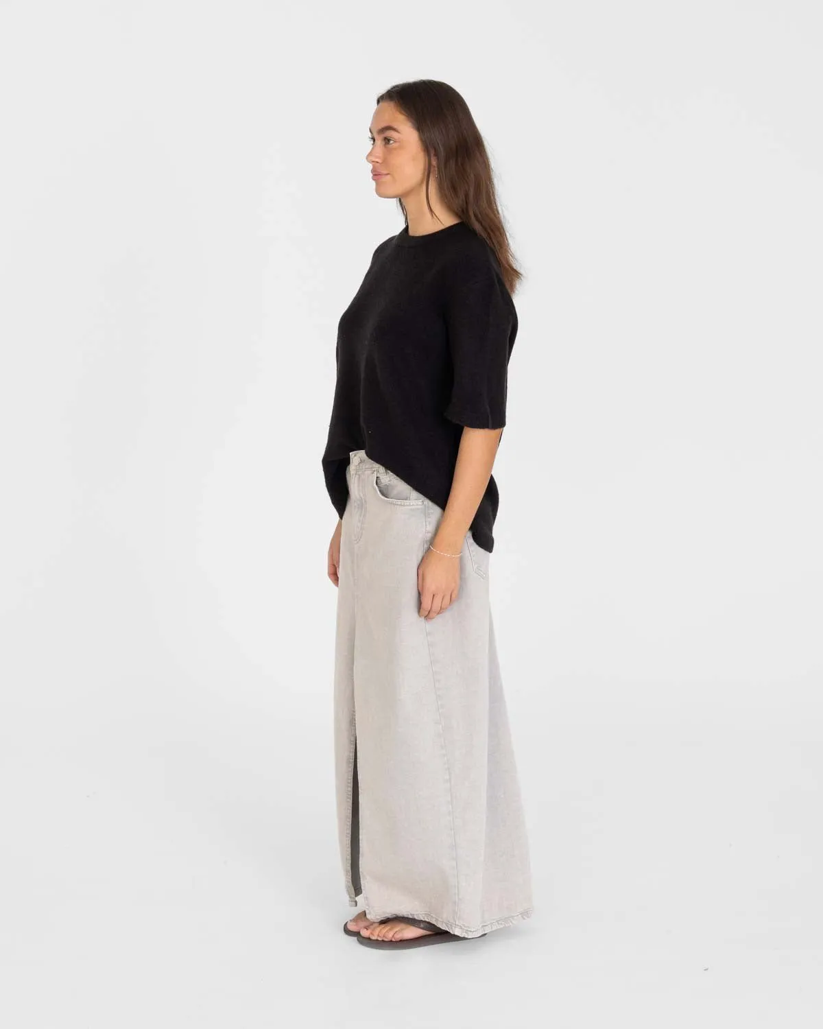 Knitted T-shirt Black
