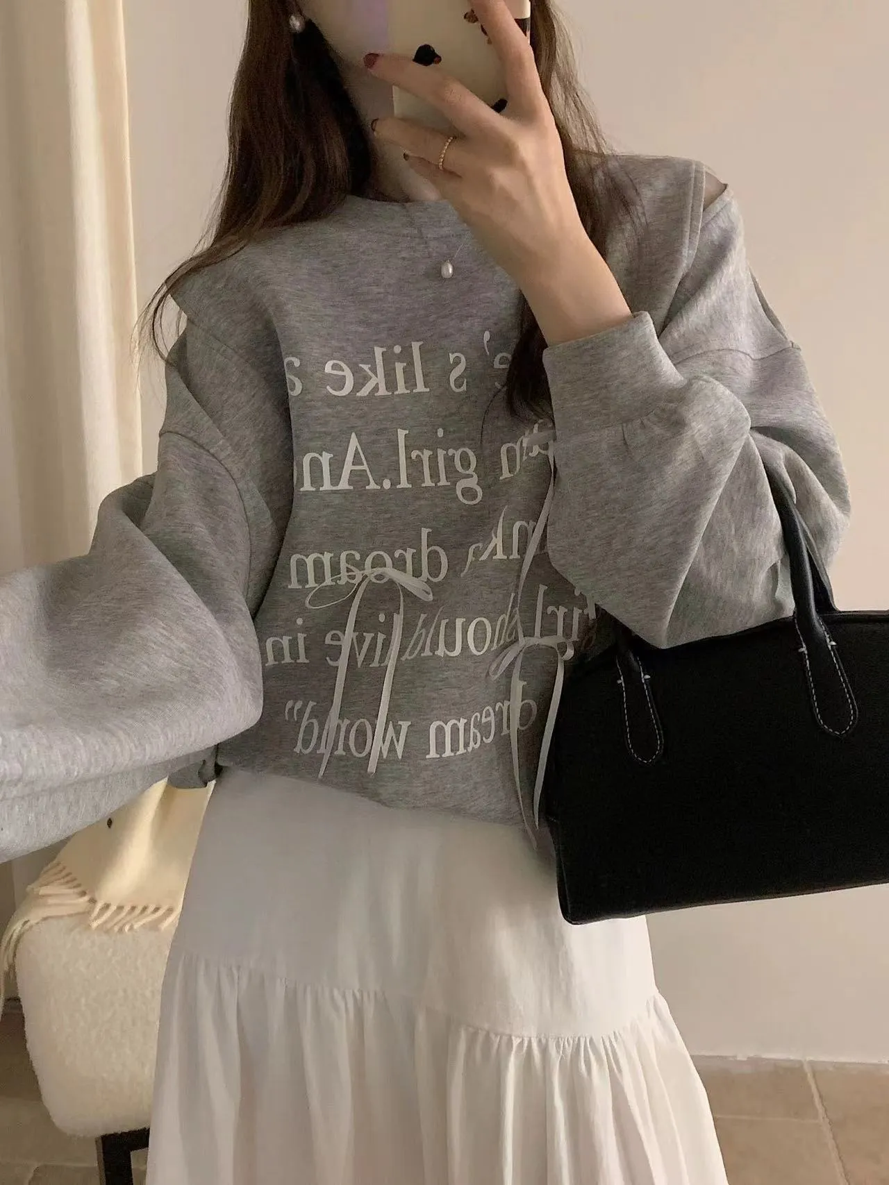 Korean casual loose skirt