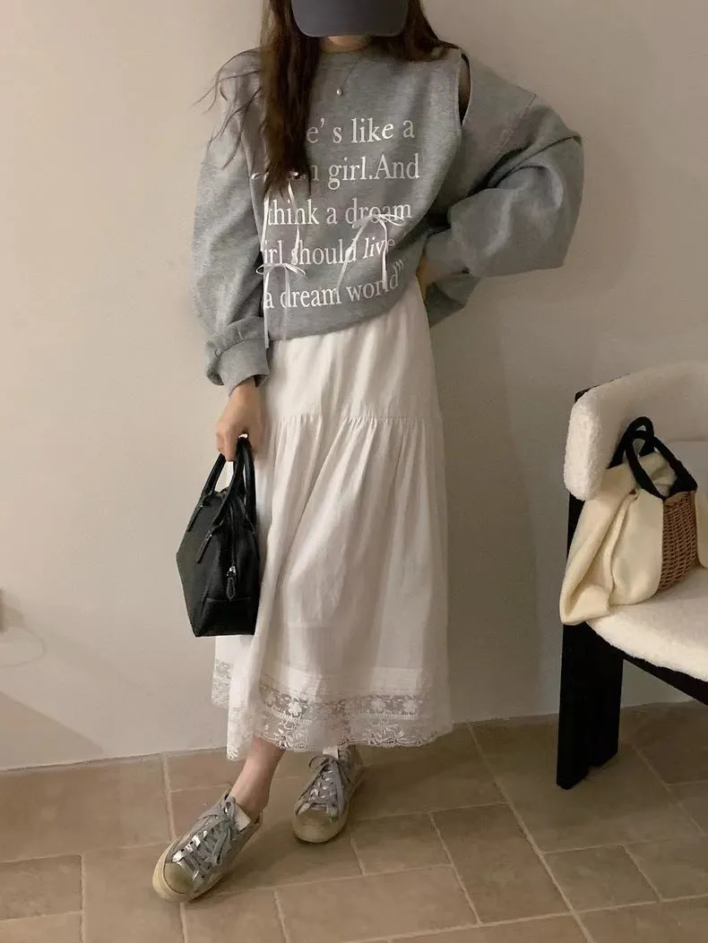 Korean casual loose skirt