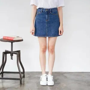 Korean High-Waisted Short Skirt