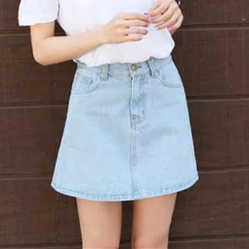 Korean High-Waisted Short Skirt