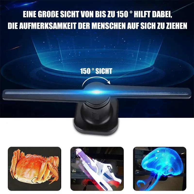 Kreative 3D Holografische Werbeanzeige