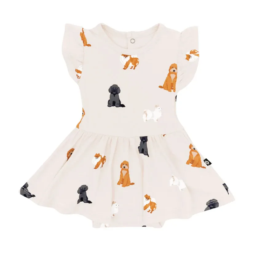 Kyte Baby Twirl Bodysuit - Fluffy Dog