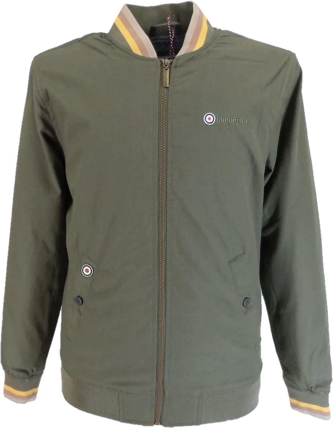 Lambretta Khaki Green Monkey Harrington Jackets