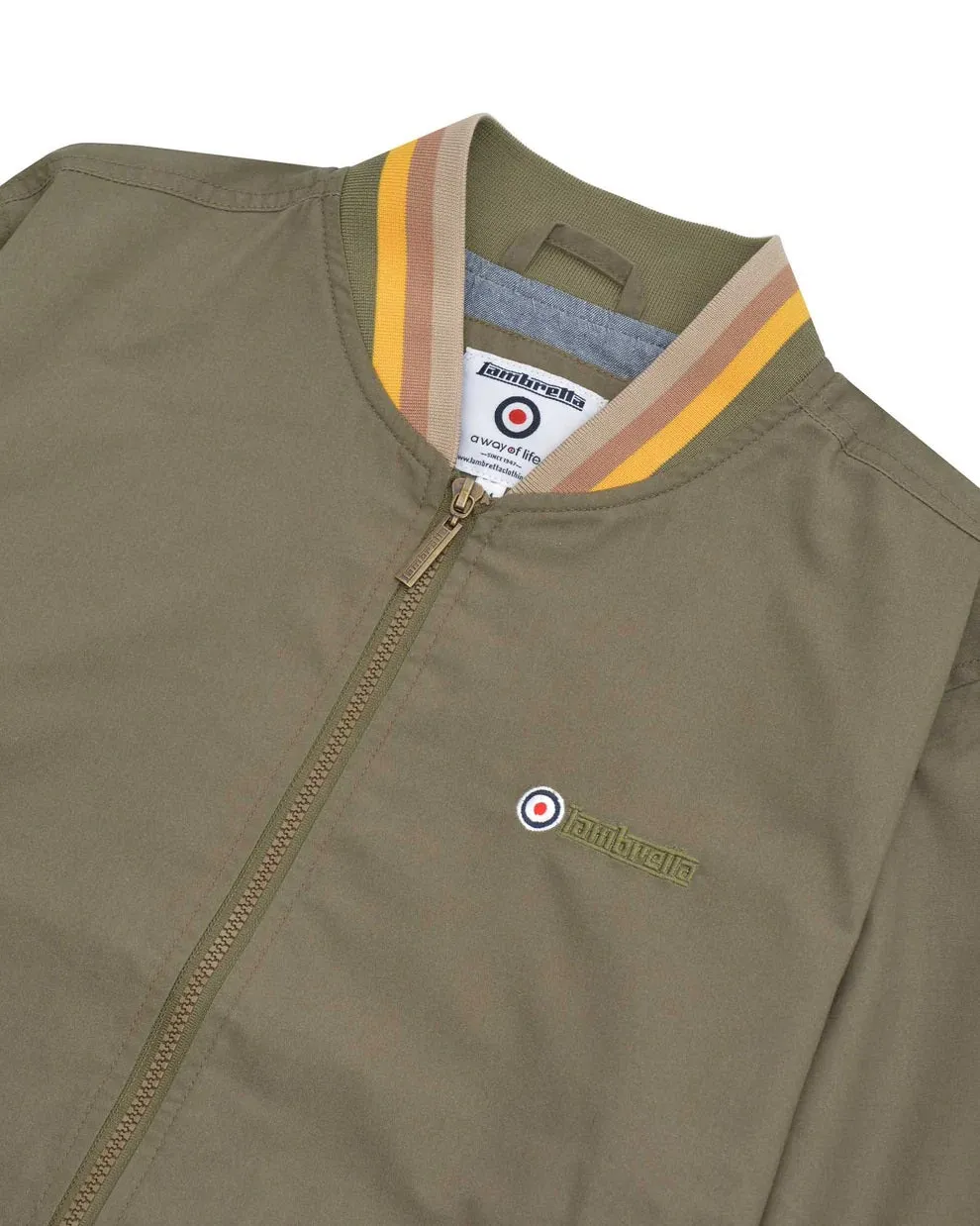 Lambretta Khaki Green Monkey Harrington Jackets