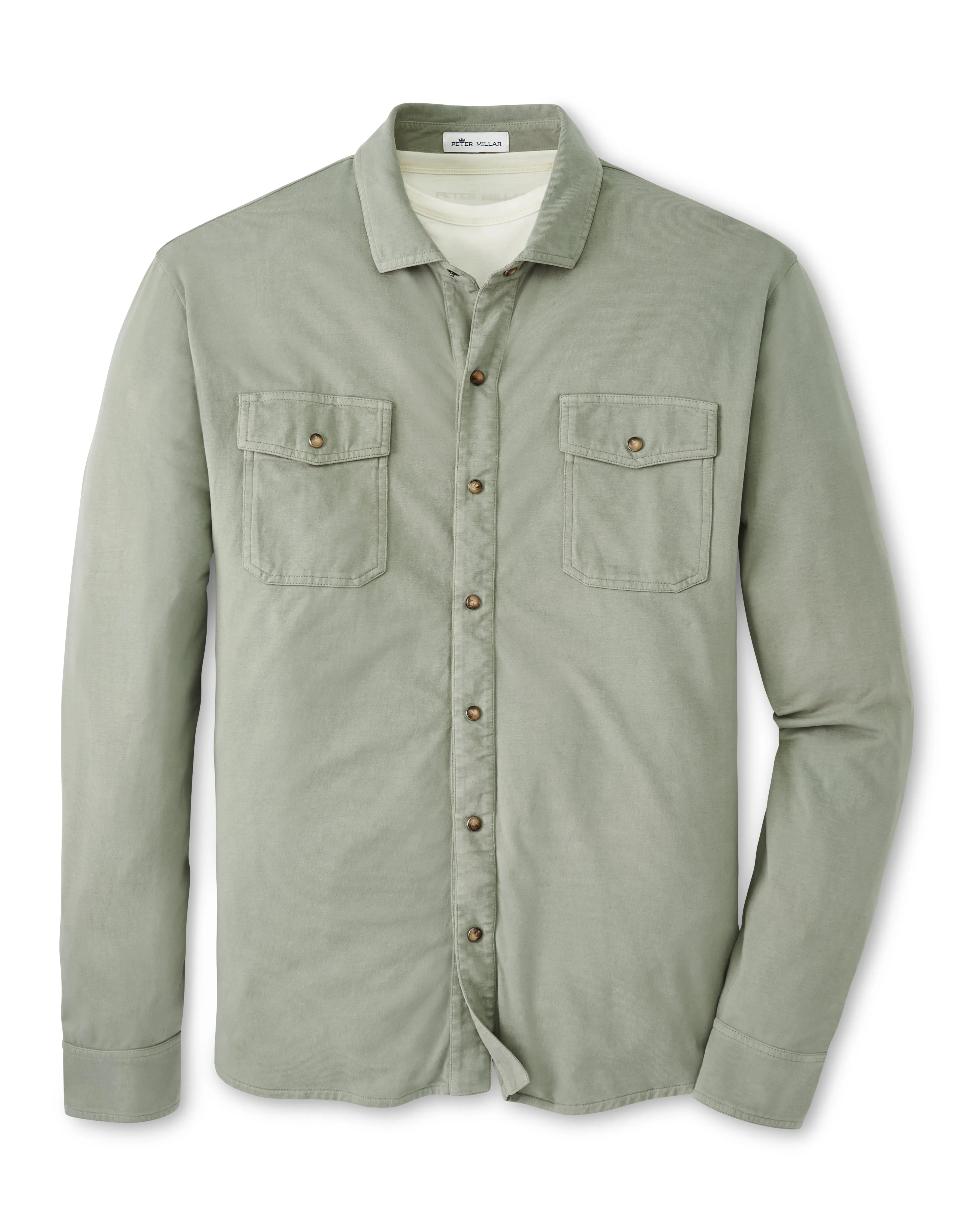 Lava Wash Jersey Shirt in Sage