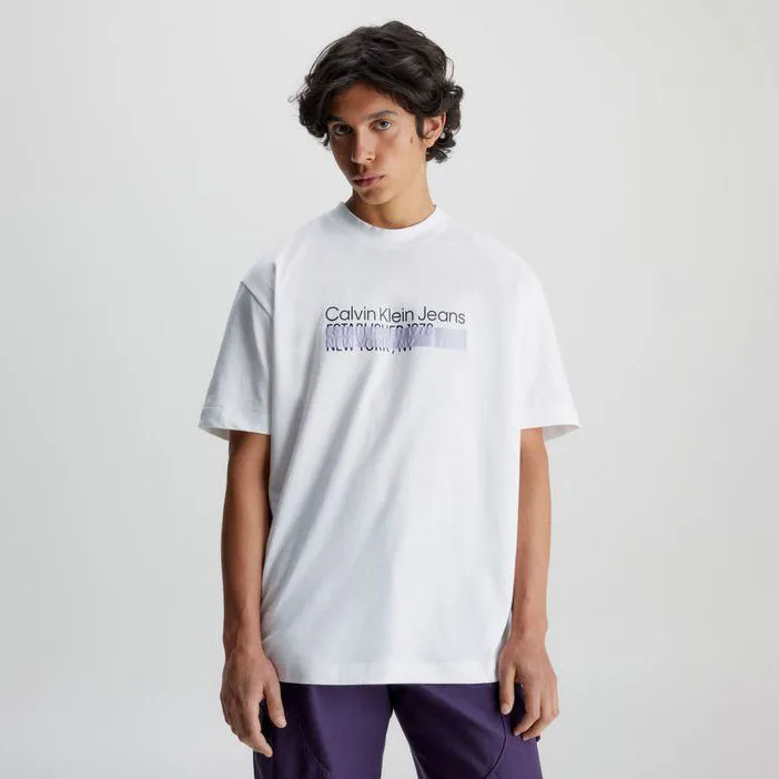 Layered Address T-Shirt - White