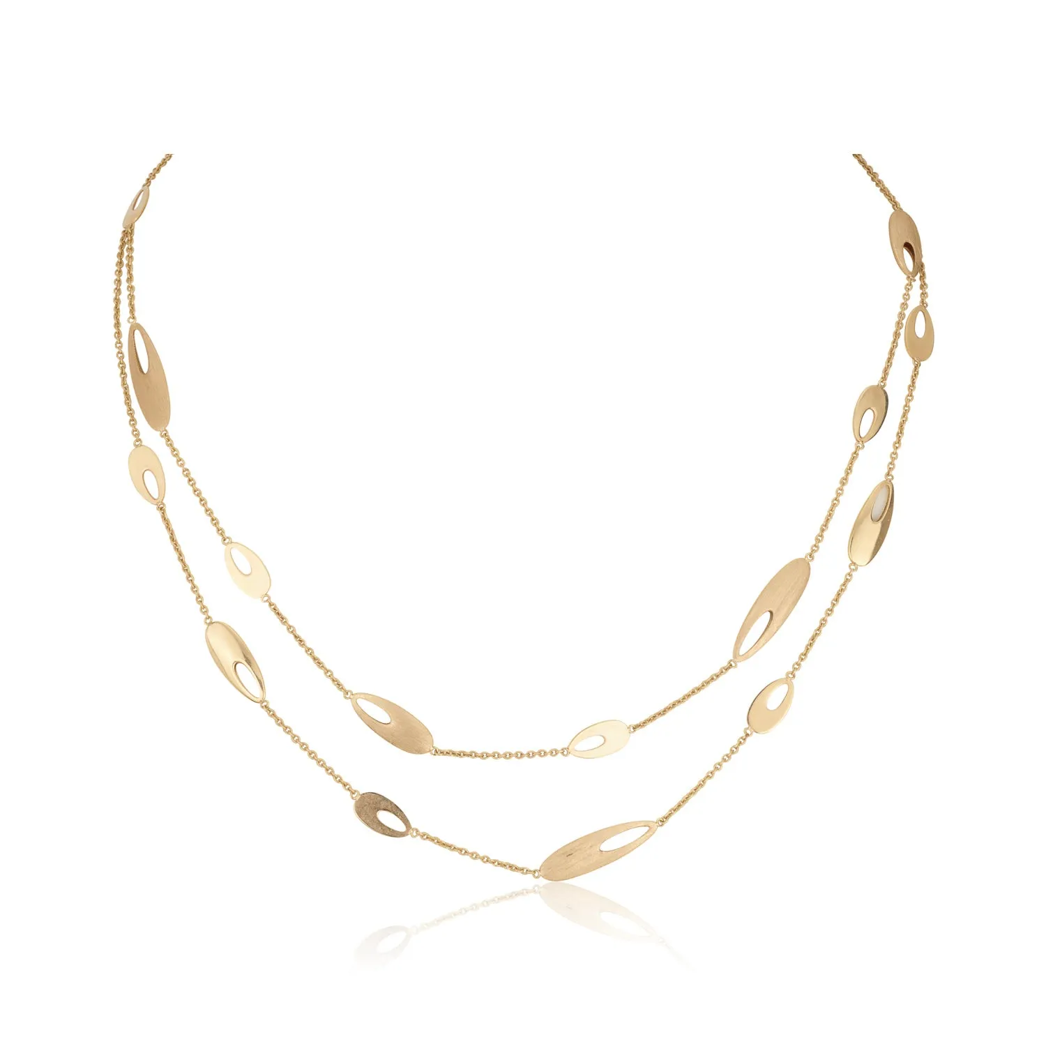 Layered Confetti Gold Necklace