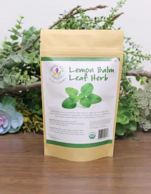 Lemon Balm Leaf Herb 1 oz Organic