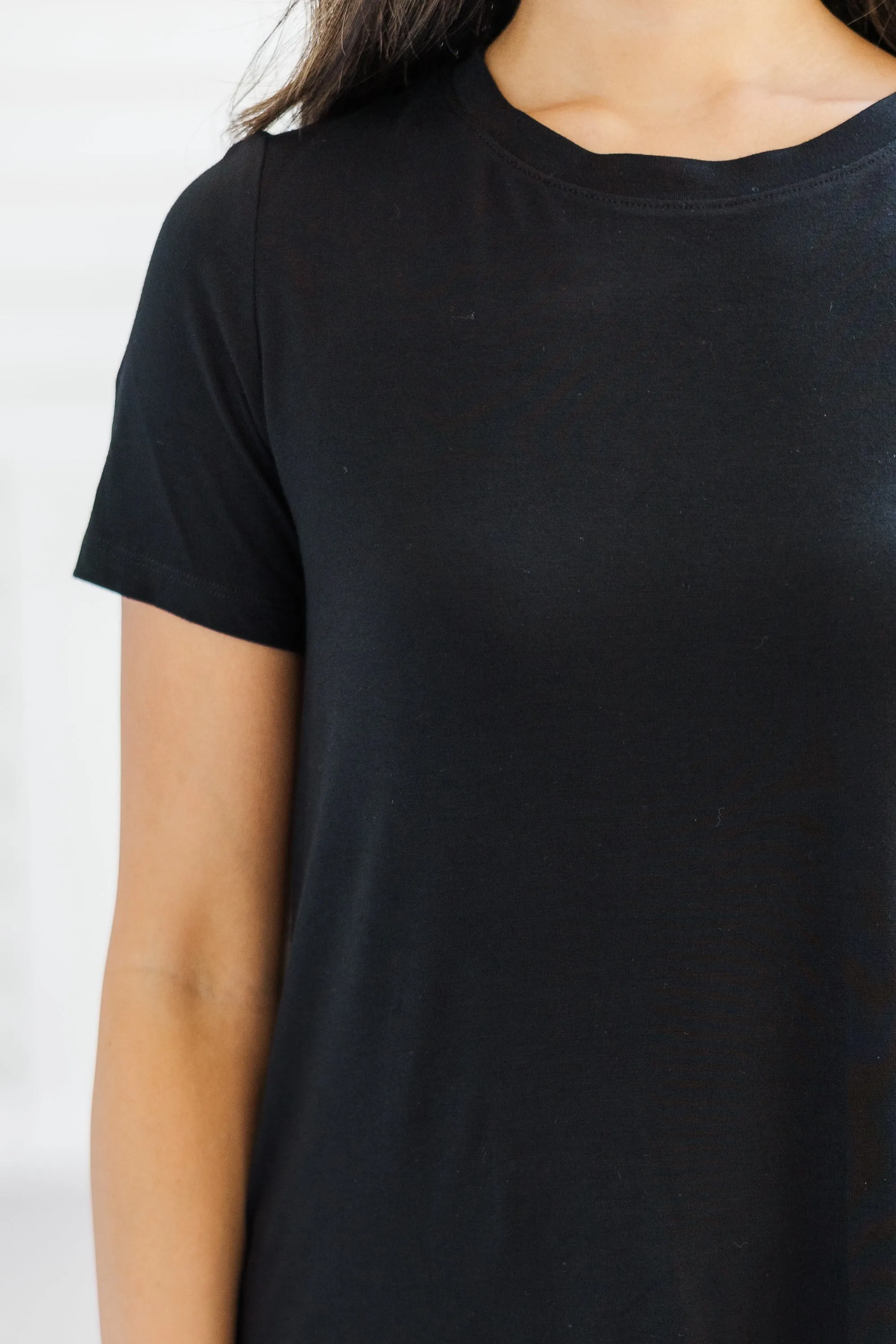 Let's Meet Later Black Top