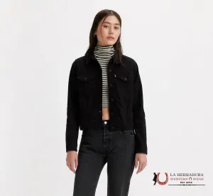 LEV'S ORIGINAL BLACK TRUCKER JACKET LADIES - 0038