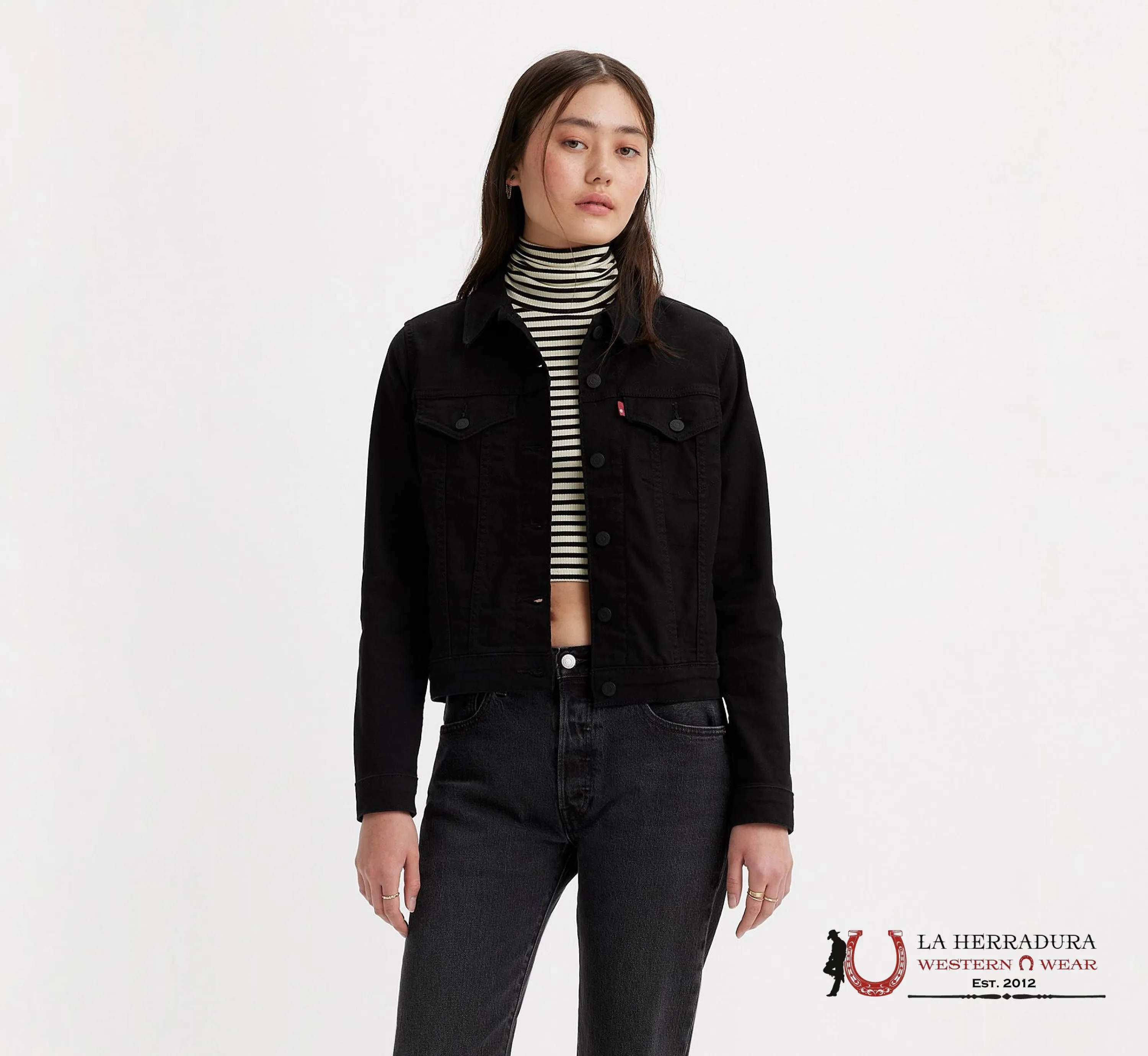 LEV'S ORIGINAL BLACK TRUCKER JACKET LADIES - 0038