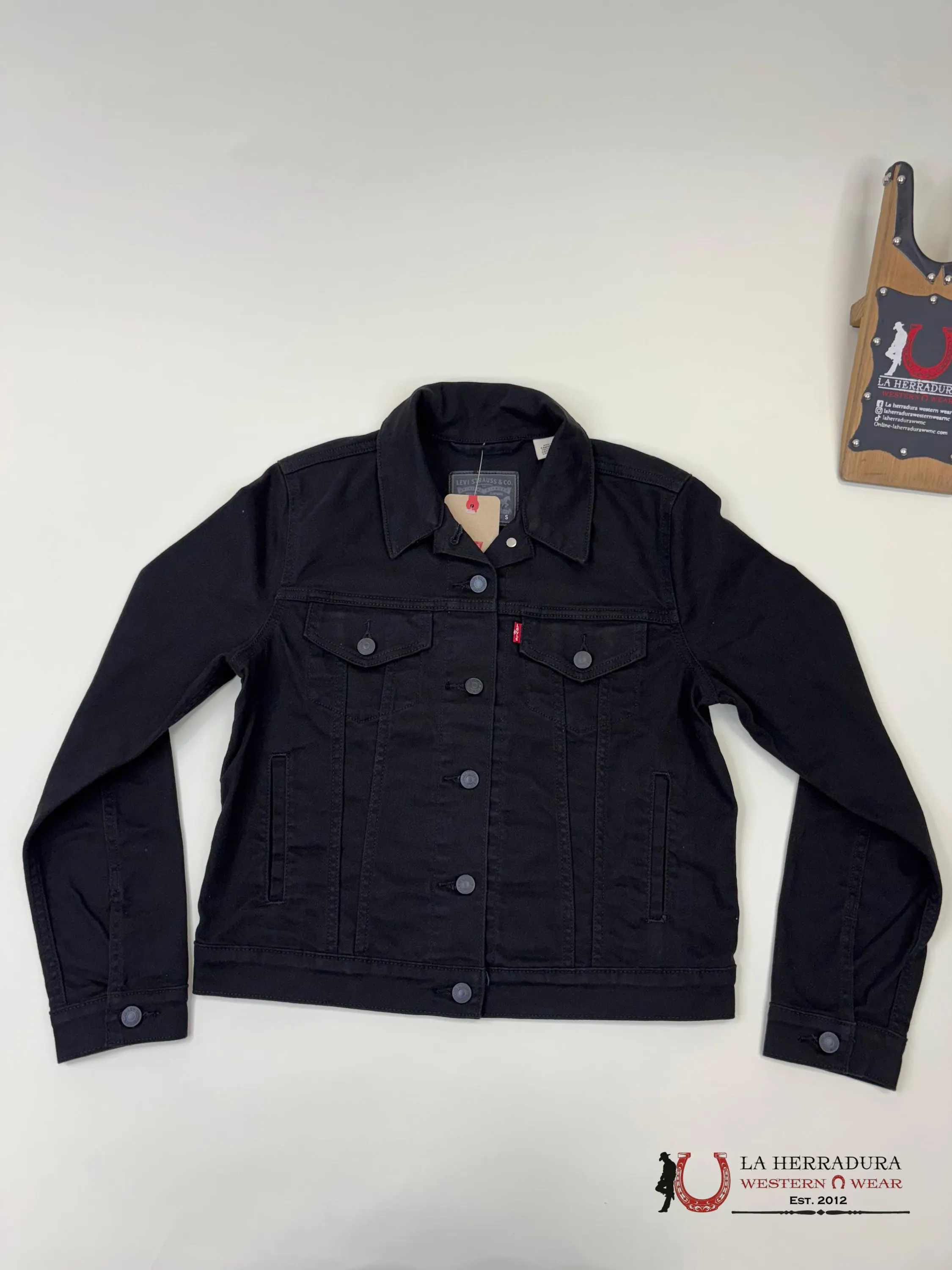 LEV'S ORIGINAL BLACK TRUCKER JACKET LADIES - 0038