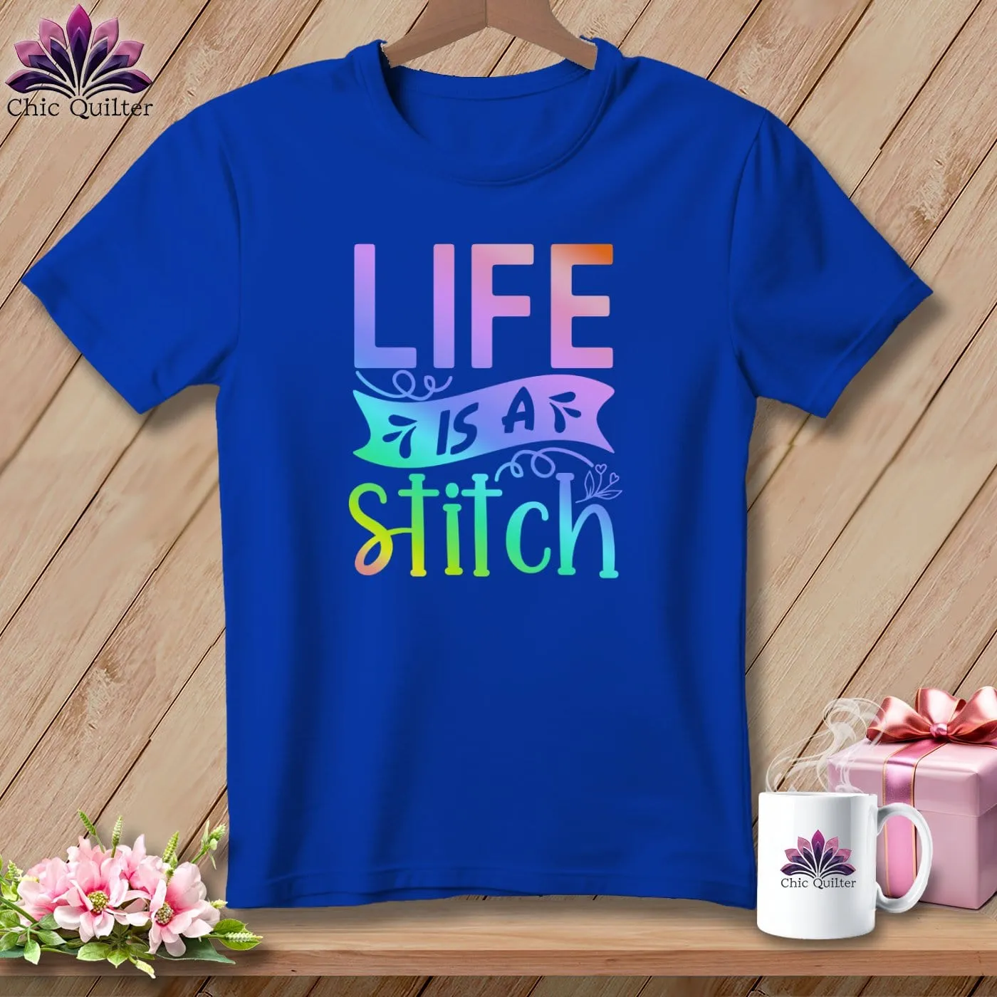 Life is a stitch ~ Relaxed Fit Tee