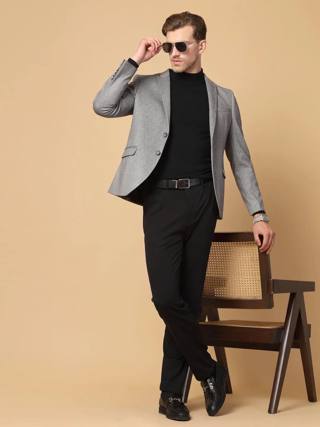 Light Grey Uncrushable Structured Jacket