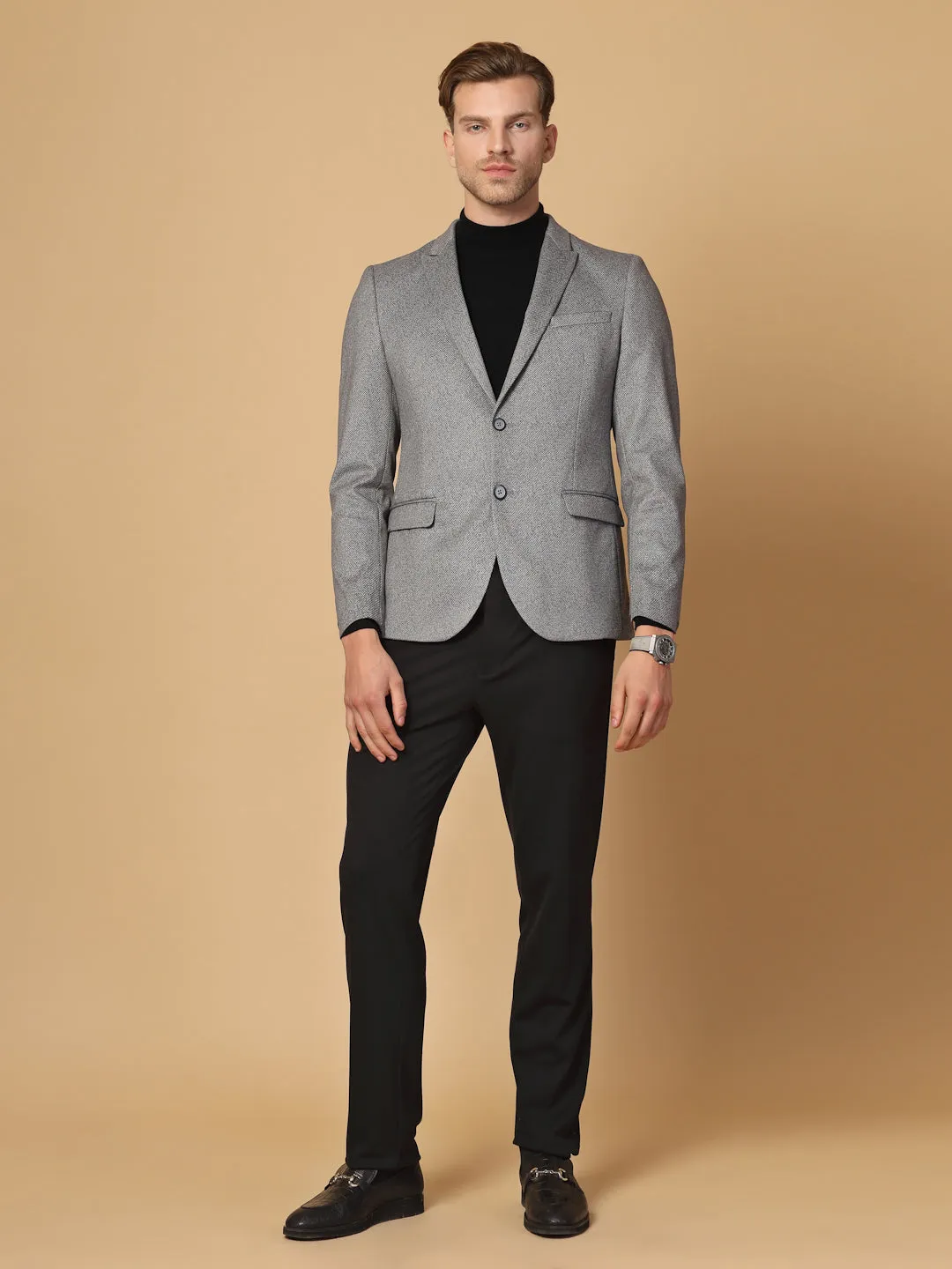 Light Grey Uncrushable Structured Jacket