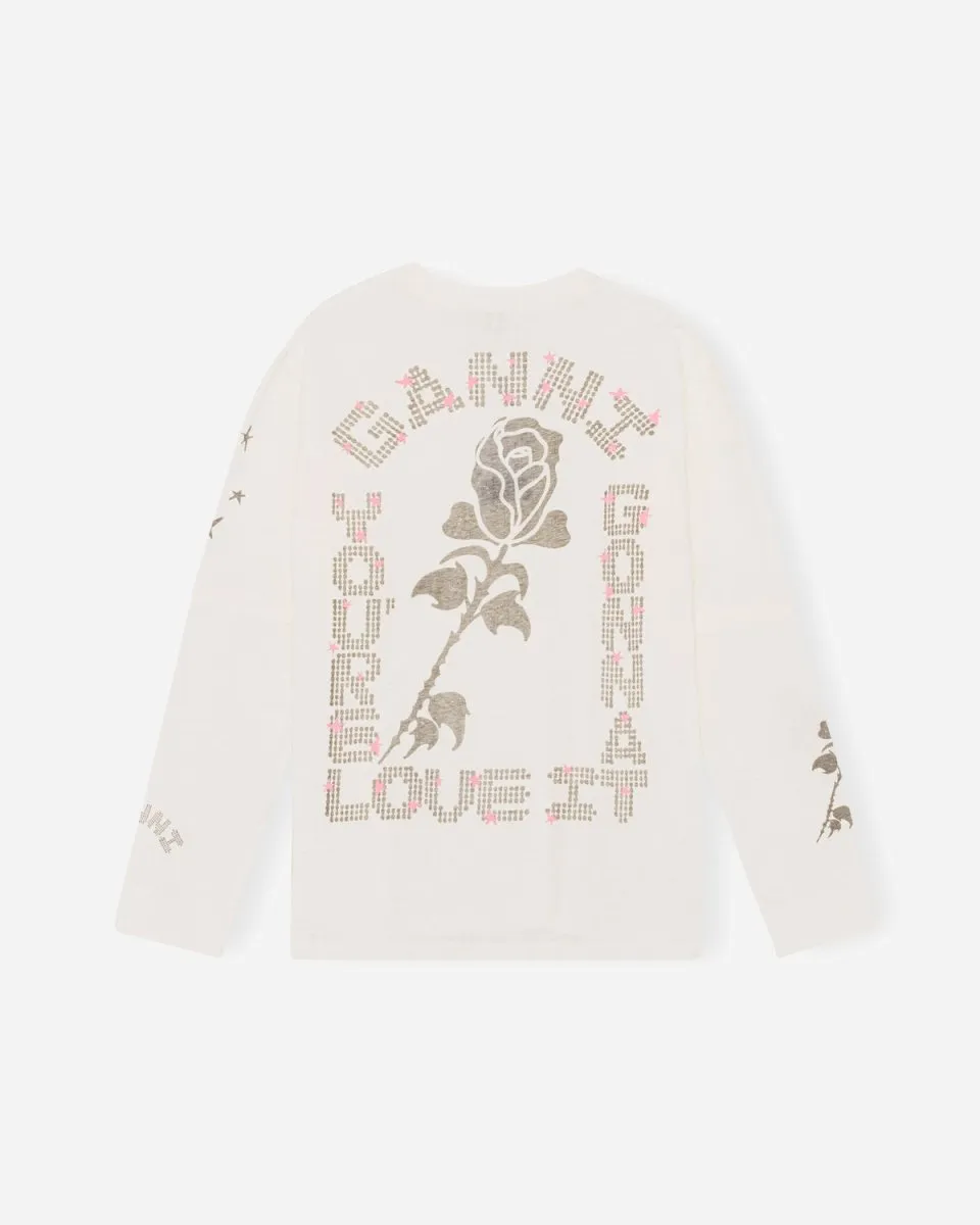 Light Jersey Layered Long Sleeve T-shirt - Vanilla Ice