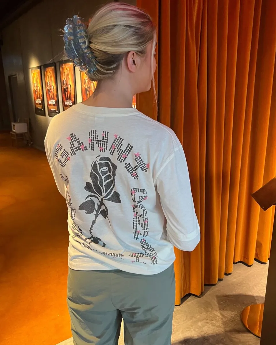 Light Jersey Layered Long Sleeve T-shirt - Vanilla Ice