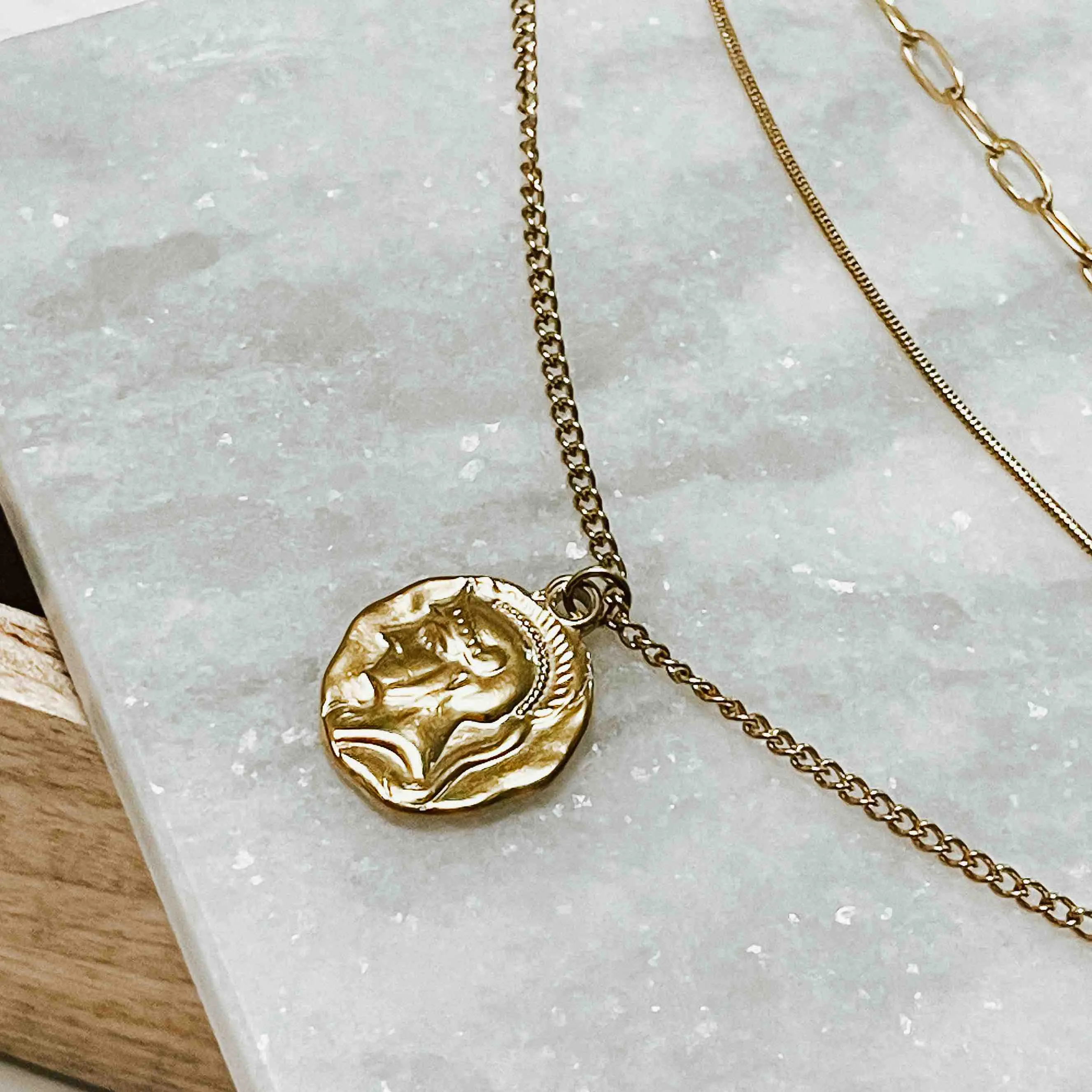 Logan Layered Pendant Necklace *WATERPROOF*