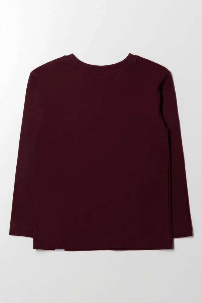 Long Sleeve T-Shirt Burgundy
