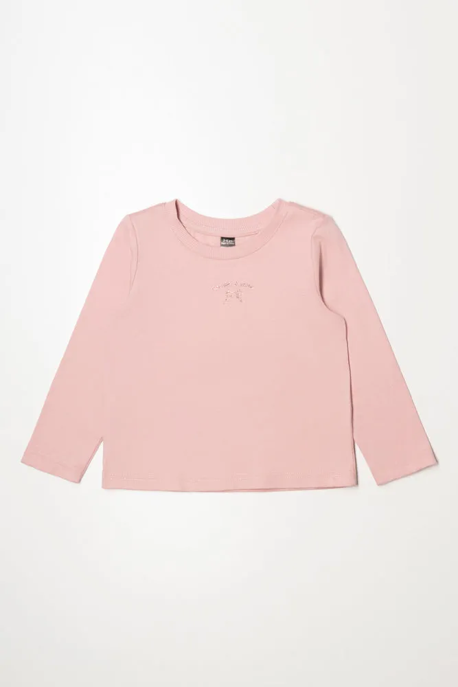 Long Sleeve T-Shirt Pink