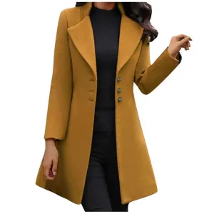 Long-sleeved Italian wool coat by Ventissa