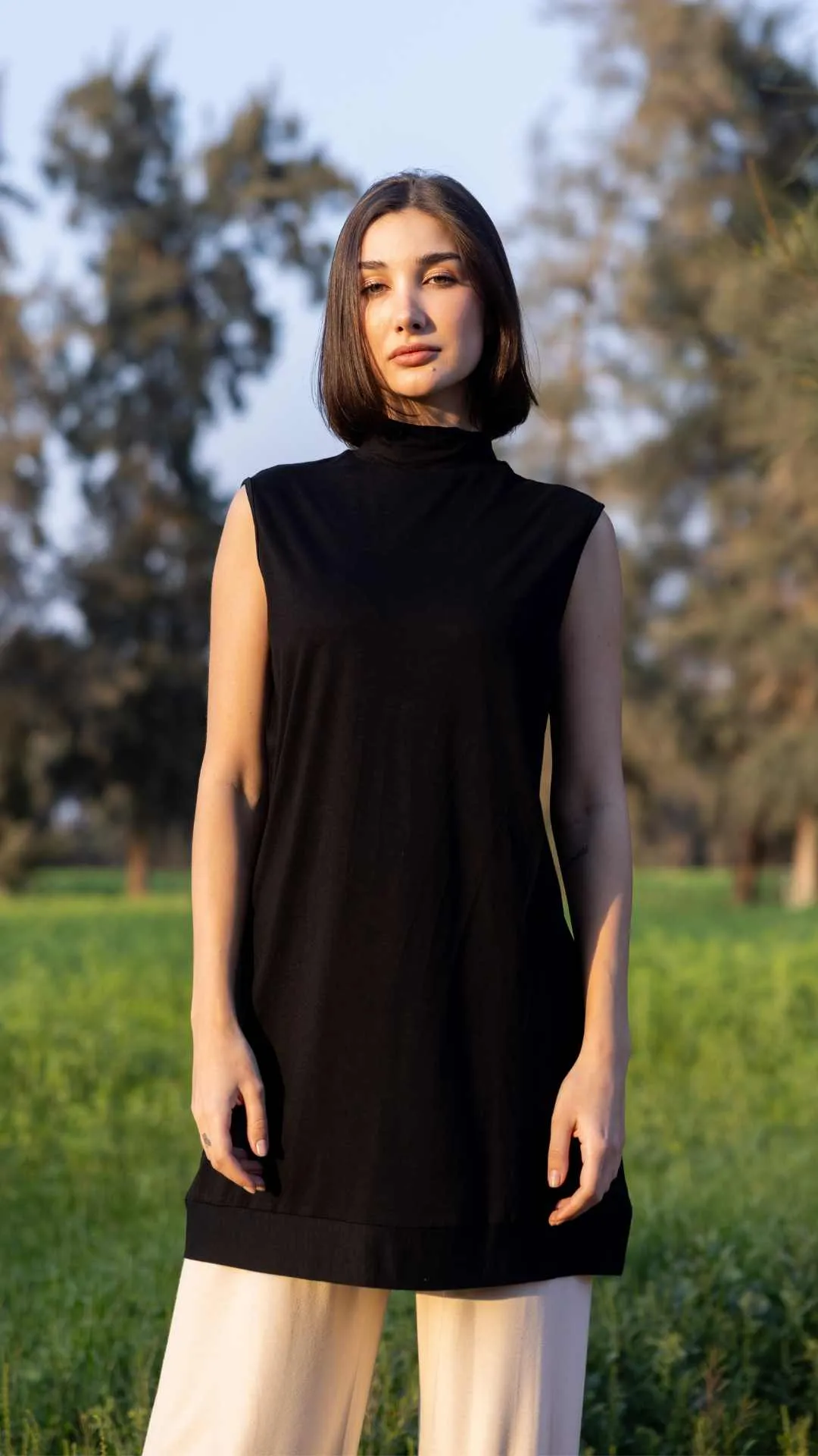 Long Sleeveless T-Shirt