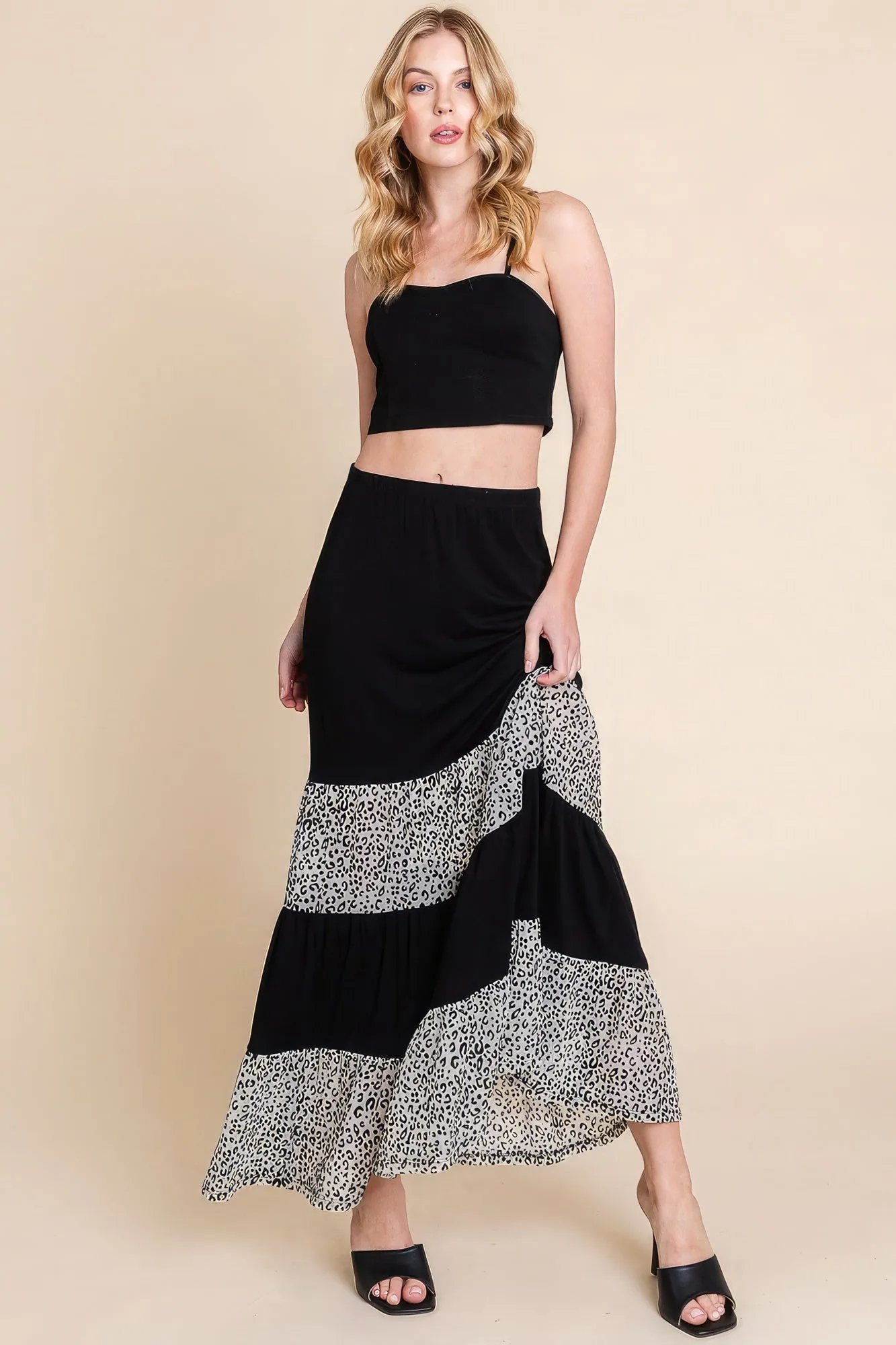 Long Tiered Skirt