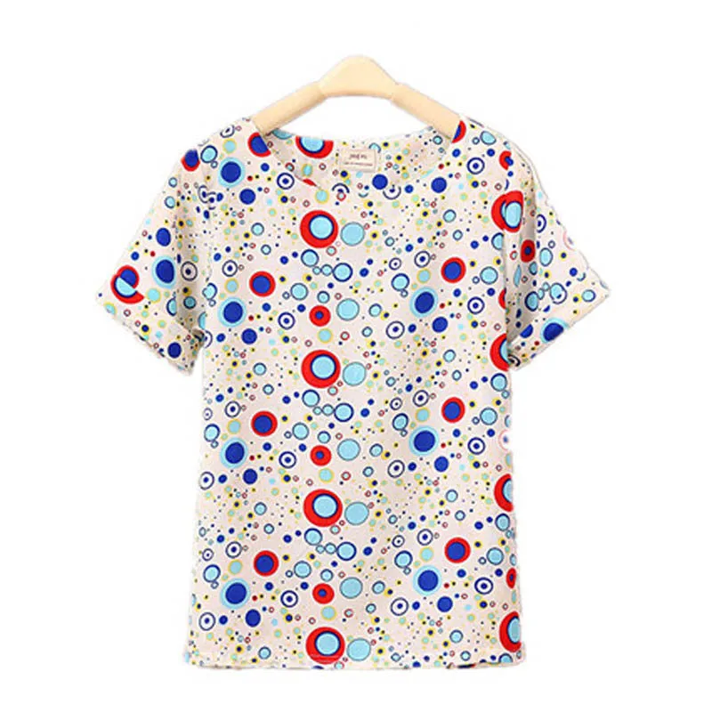 Loose Chiffon T-Shirt Women Tops Girl Chiffon Loose Tee Multicolor T-Shirts