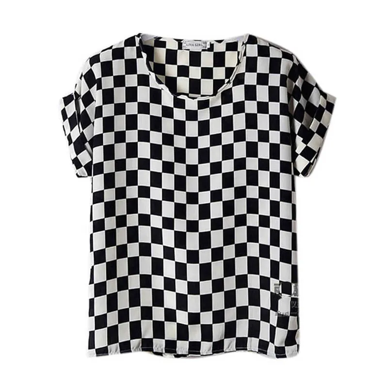 Loose Chiffon T-Shirt Women Tops Girl Chiffon Loose Tee Multicolor T-Shirts