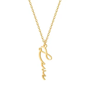 Love - Collier Prénom Vertical