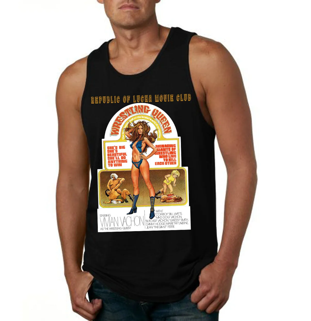 Lucha Movie Club: "WRESTLING QUEEN" t-shirt