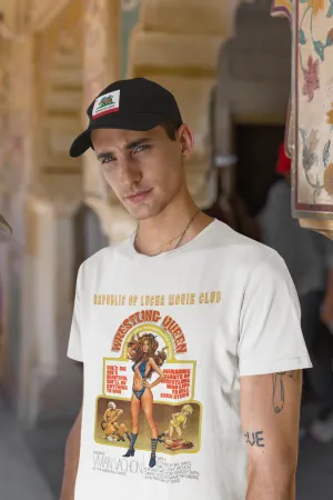 Lucha Movie Club: "WRESTLING QUEEN" WHITE t-shirt