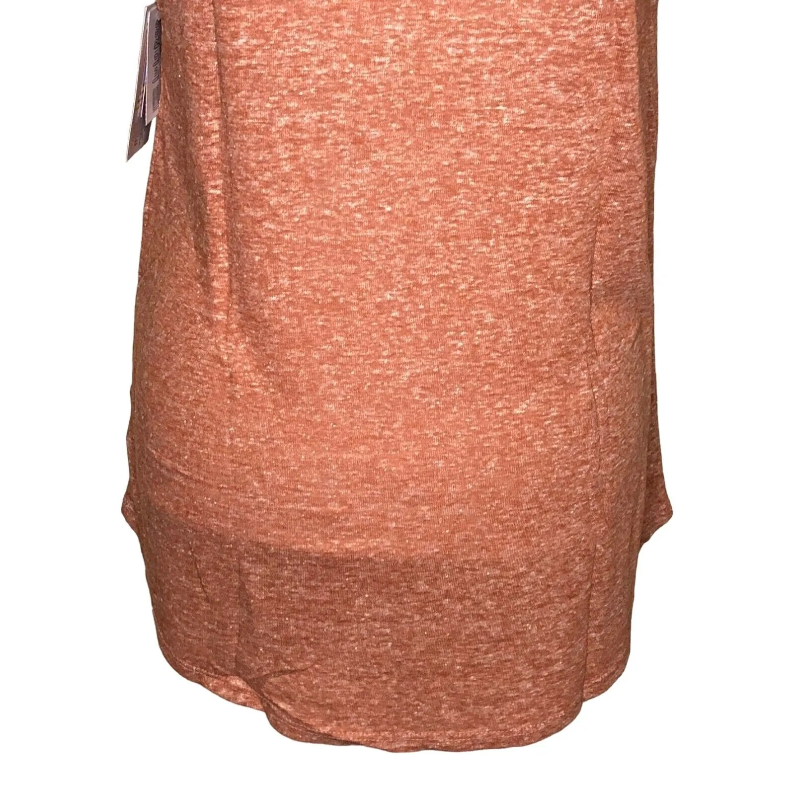 LuLaRoe Classic T Women's Extra Small Top Heather Orange Gray Trim NWT