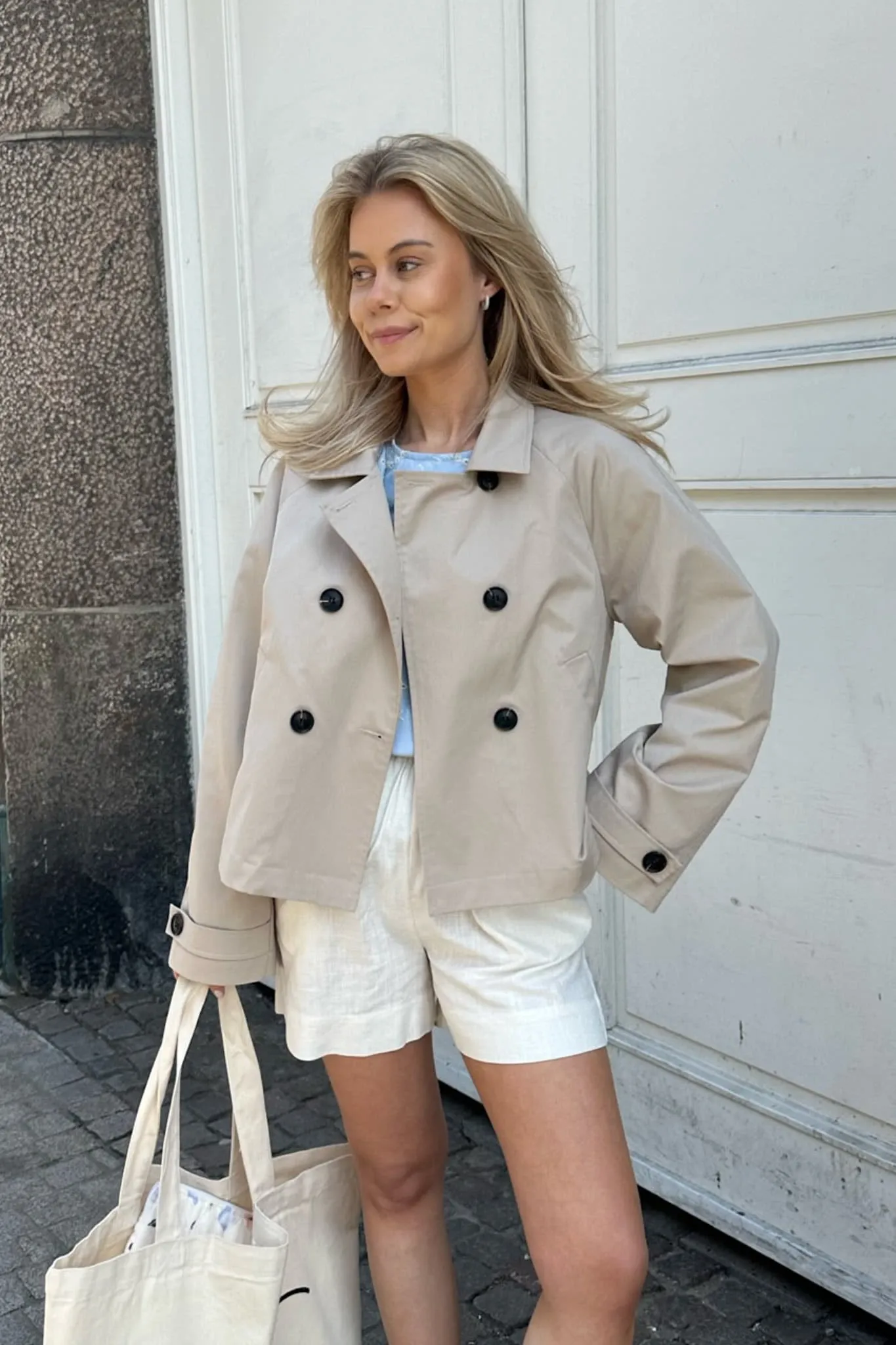 LunaIC Trenchcoat - Lys Beige