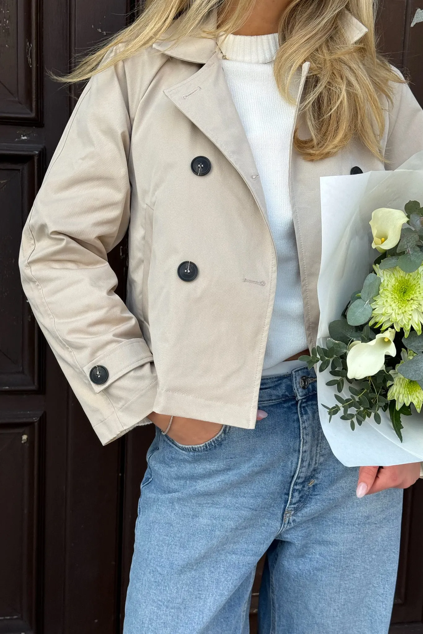 LunaIC Trenchcoat - Lys Beige