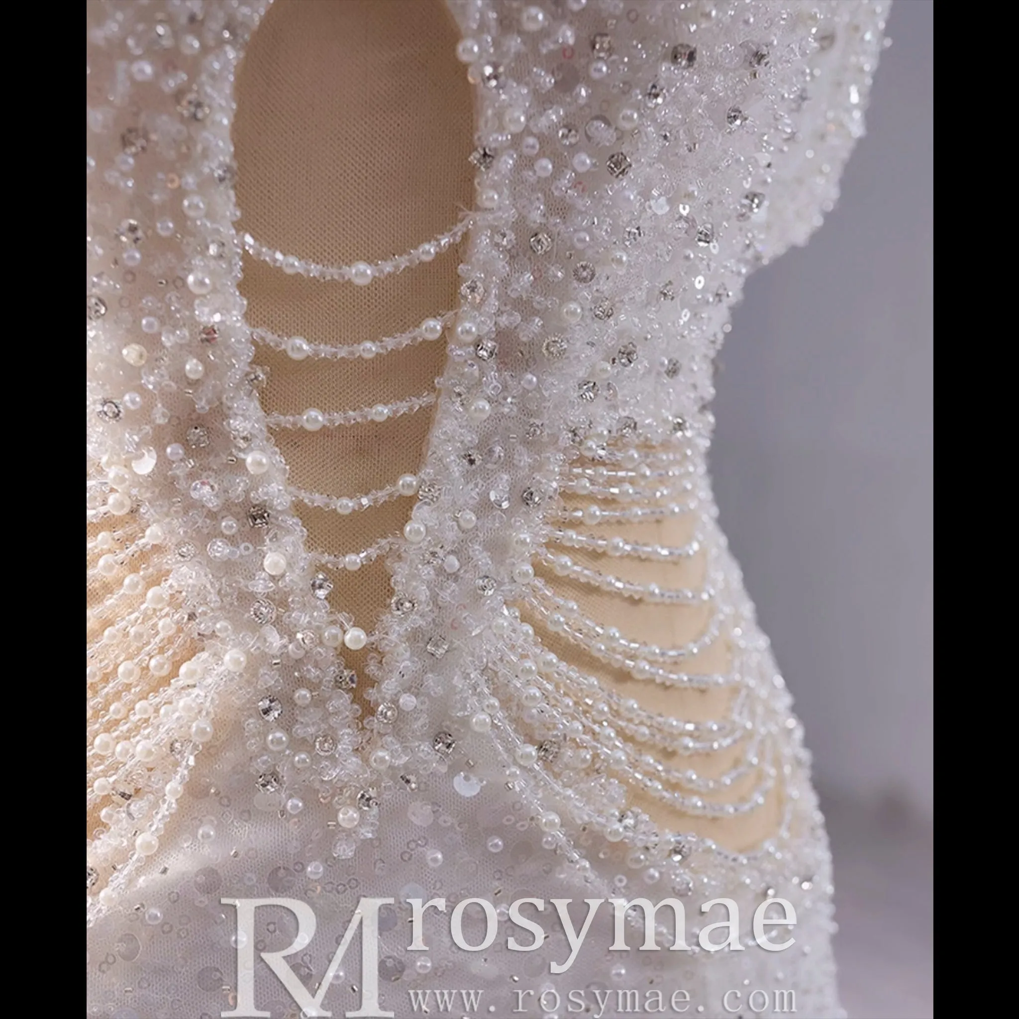 Luxury Mermaid Beaded Wedding Dress Elegant Bridal Gowns